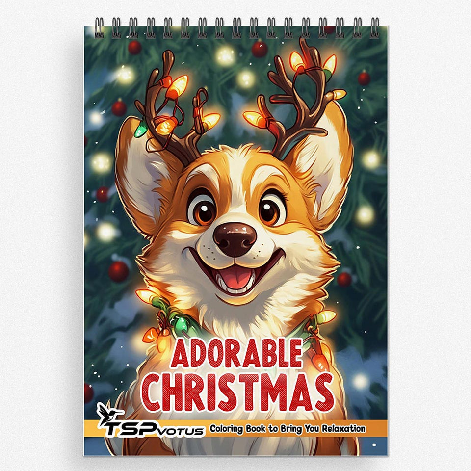 TSPVOTUS Adorable Christmas Coloring Book for Adult
