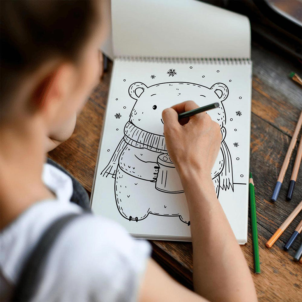 TSPVOTUS Adorable Christmas Spiral Coloring Book for Adult