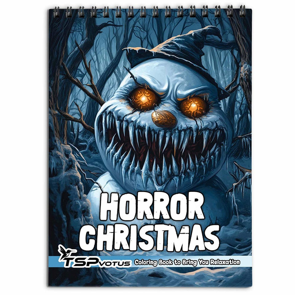 TSPVOTUS Horror Christmas Coloring Book for Adult