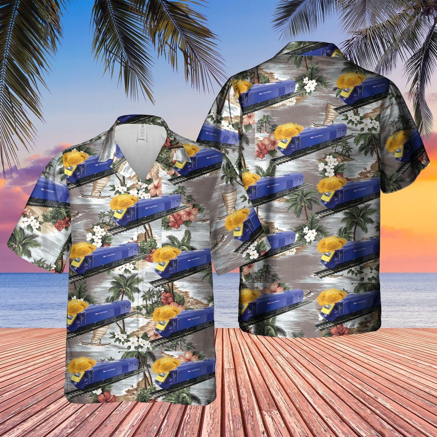 Class Locomotive Train Blue Awesome Design Unisex Hawaiian Shirt For Men And Women Dhc17063297