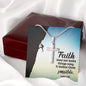 To My Dad Stainless Steel Cross Necklace For Father's Day, Dad Gift From Daughter or Son