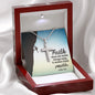 To My Dad Stainless Steel Cross Necklace For Father's Day, Dad Gift From Daughter or Son