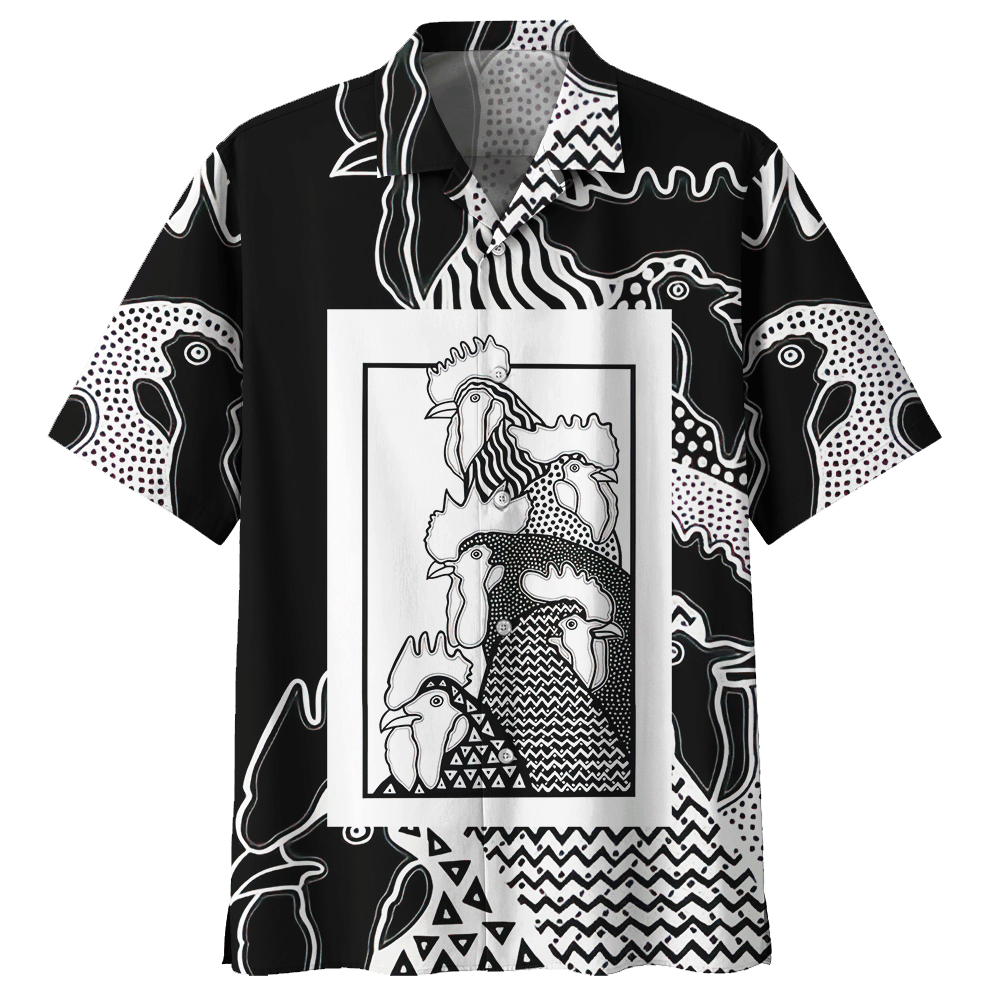 Chicken Black Nice Design Unisex Hawaiian Shirt For Men And Women Dhc17063661