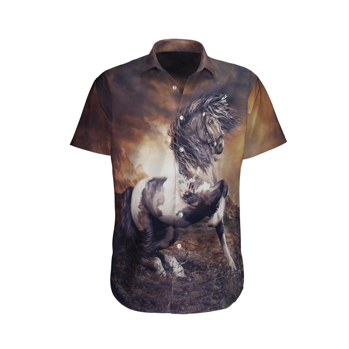 Horse Khaki High Quality Unisex Hawaiian Shirt For Men And Women Dhc17063587
