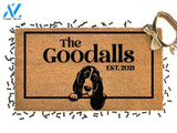 Basset Hound Dog Doormat - Custom Pet Breed - Dog Rug - Personalized Animal Doormat - Cute Family Pet Lover Gift -