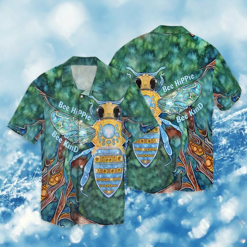 Bee Hippie Bee Kind For Men And Women Graphic Print Short Sleeve