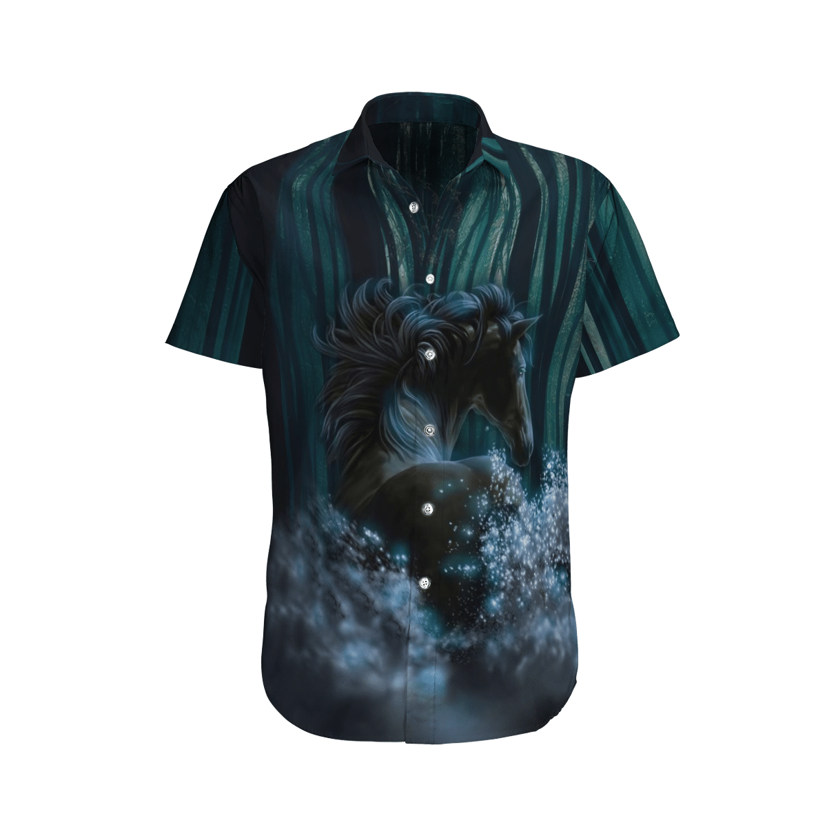 Horse Blue High Quality Unisex Hawaiian Shirt For Men And Women Dhc17063597
