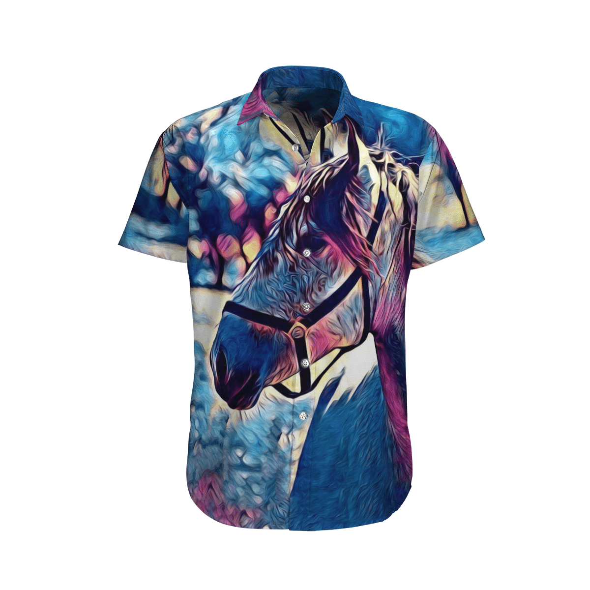 Horse Blue Awesome Design Unisex Hawaiian Shirt For Men And Women Dhc17063578