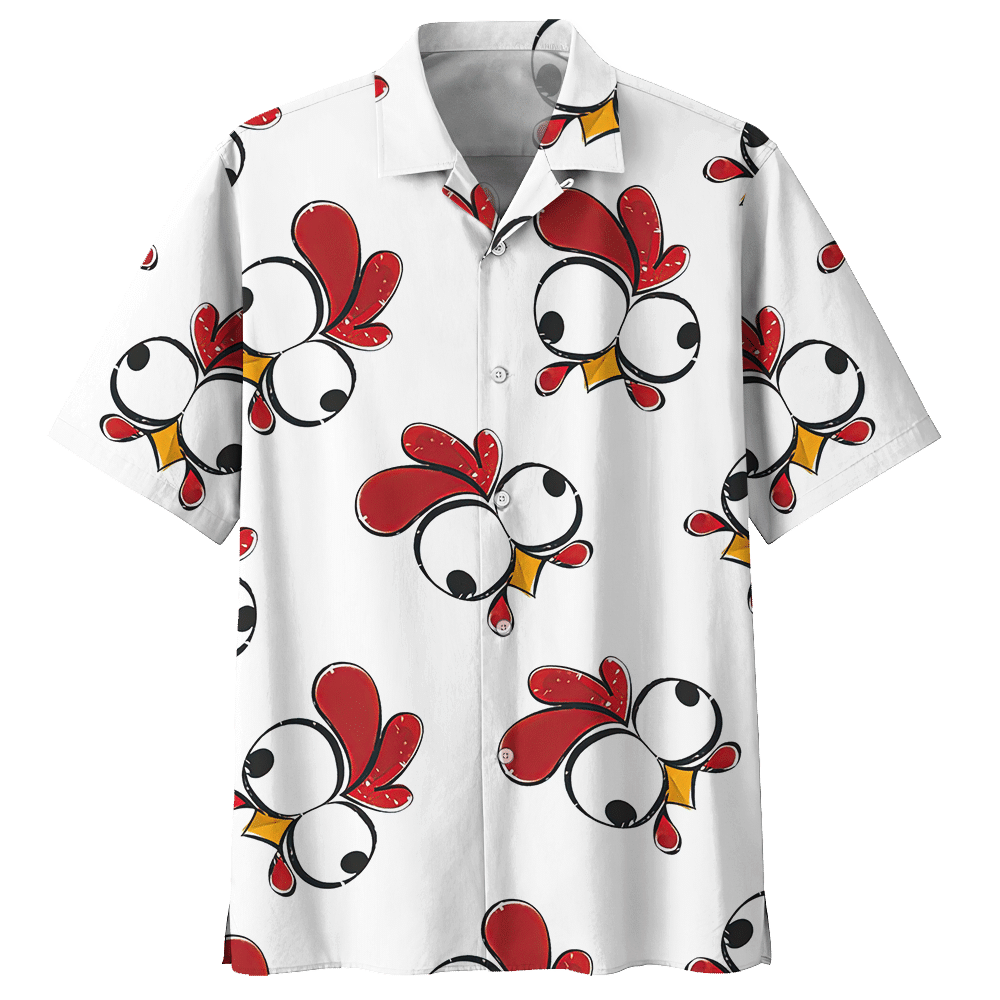 Chicken White High Quality Unisex Hawaiian Shirt For Men And Women Dhc17063738