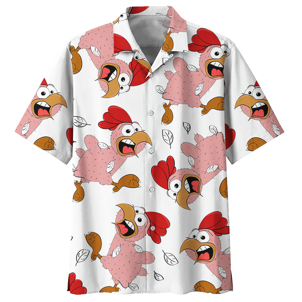 Chicken White Amazing Design Unisex Hawaiian Shirt For Men And Women Dhc17063696