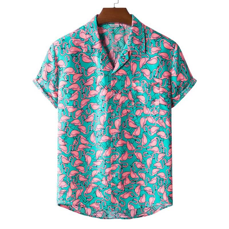 Flamingo Blue Nice Design Unisex Hawaiian Shirt For Men And Women Dhc17064183
