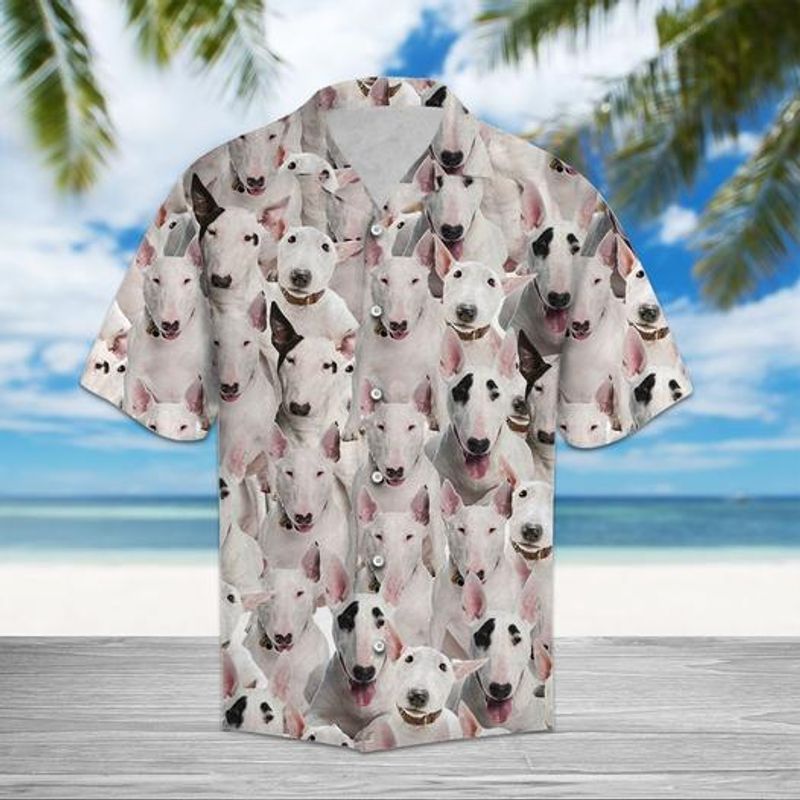 Bull Terrier White Nice Design Unisex Hawaiian Shirt For Men And Women Dhc17063983
