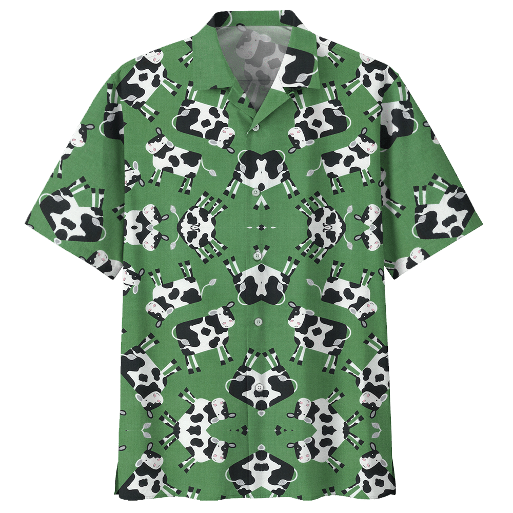 Cow Green Amazing Design Unisex Hawaiian Shirt For Men And Women Dhc17063762