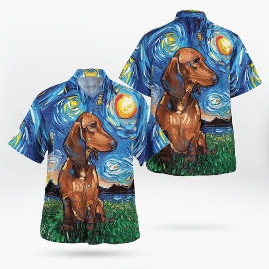 Dachshund Dog Lover Print Short Sleeve