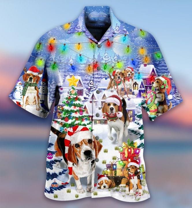 Dachshund Merry Christmas Print Short Sleeve