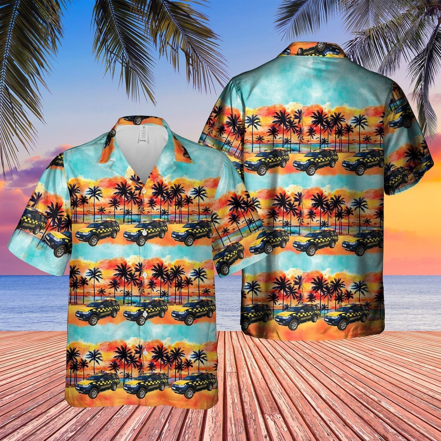 Coastguard Search And Rescue Vehicles Blue Unique Design Unisex Hawaiian Shirt For Men And Women Dhc17063233