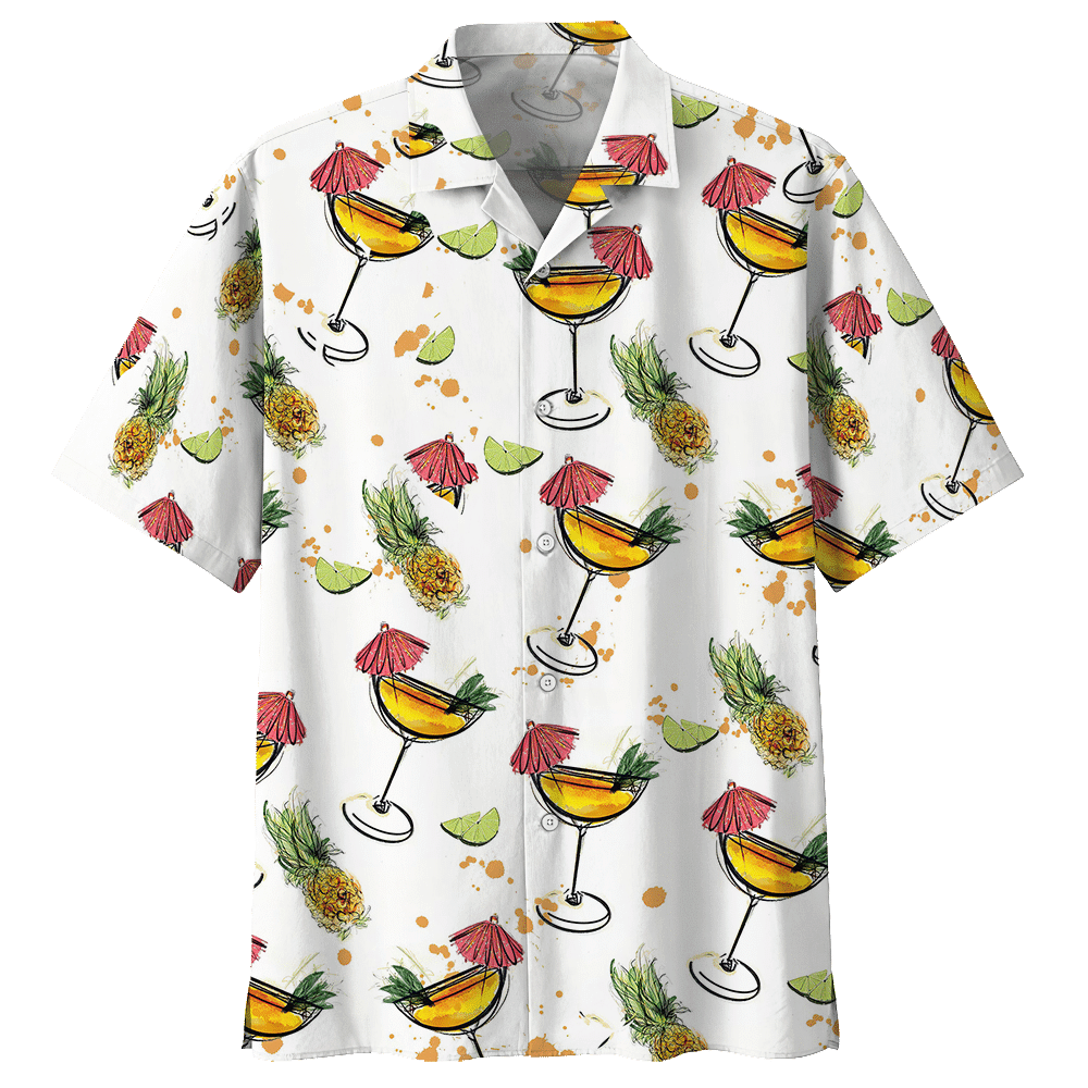 Cocktail White Amazing Design Unisex Hawaiian Shirt For Men And Women Dhc17063823