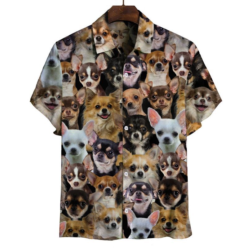Chihuahua Great Black Awesome Design Unisex Hawaiian Shirt For Men And Women Dhc17064015