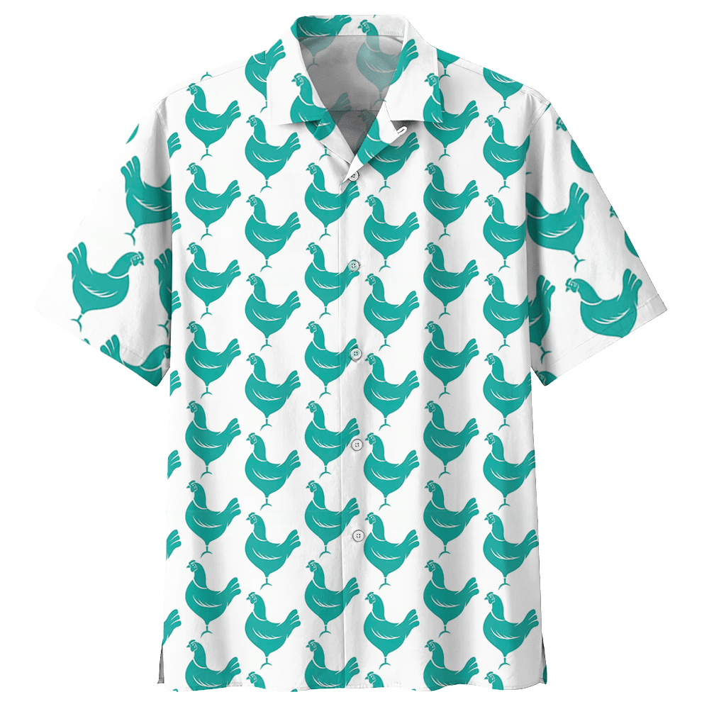 Chicken White Nice Design Unisex Hawaiian Shirt For Men And Women Dhc17063717