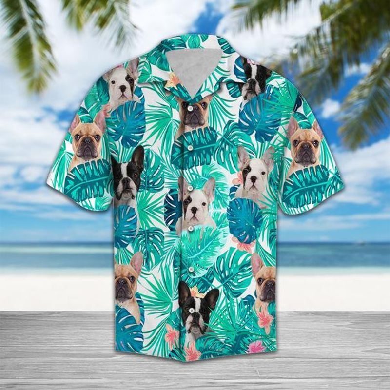 French Bulldog Blue Unique Design Unisex Hawaiian Shirt For Men And Women Dhc17064026