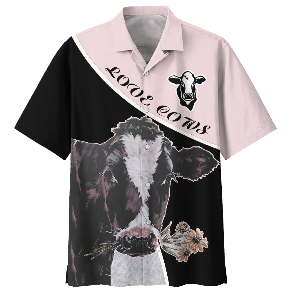 Cow Black Unique Design Unisex Hawaiian Shirt For Men And Women Dhc17063750