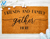 Family and Friends Gather Here Doormat Animal Tree Doormat Decorating Jesus Doormat
