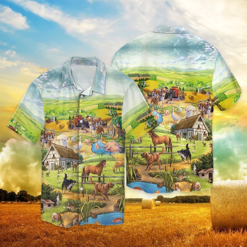 Farmer For Men And Women Graphic Print Short Sleeve