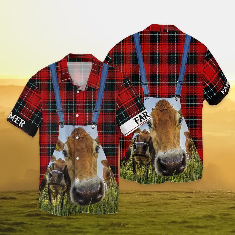 Farmer Life Cow For Men And Women Graphic Print Short Sleeve