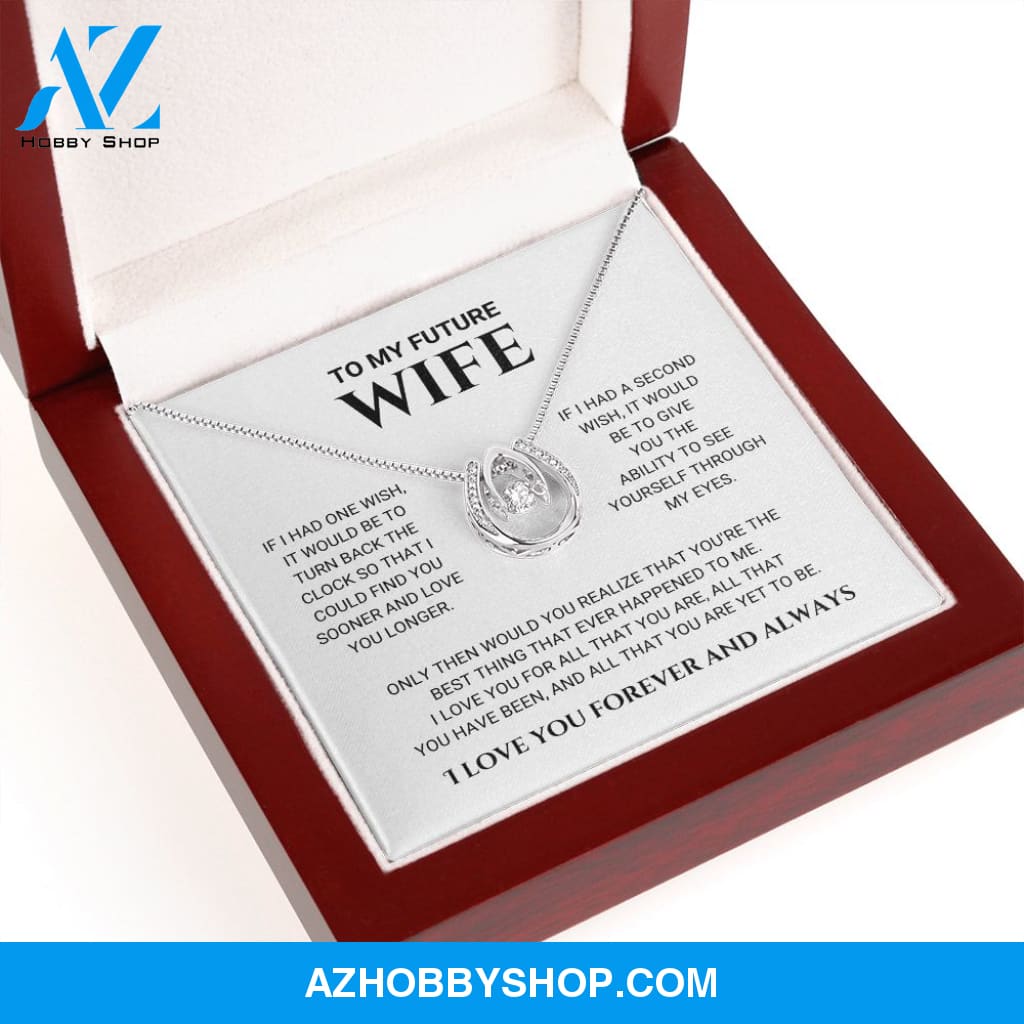 Future Wife - Best Thing - Lucky In Love Silver Necklace