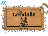 German Shepherd Door Mat - Dog Lover Doormat - Custom Pet Breed - Personalized Animal Doormat - Cute Family Pet Lover