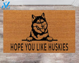 Hope You Like Huskies Dad Front Doormat Anniversary New Home Owner Family Name Rug Boy Friend Gift
