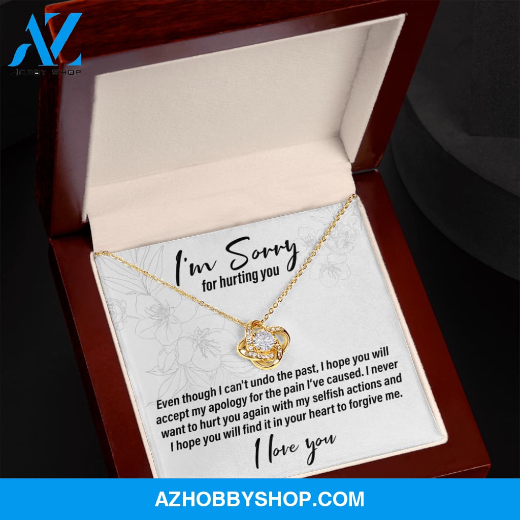 I'm Sorry For Hurting You - Love Knot Necklace