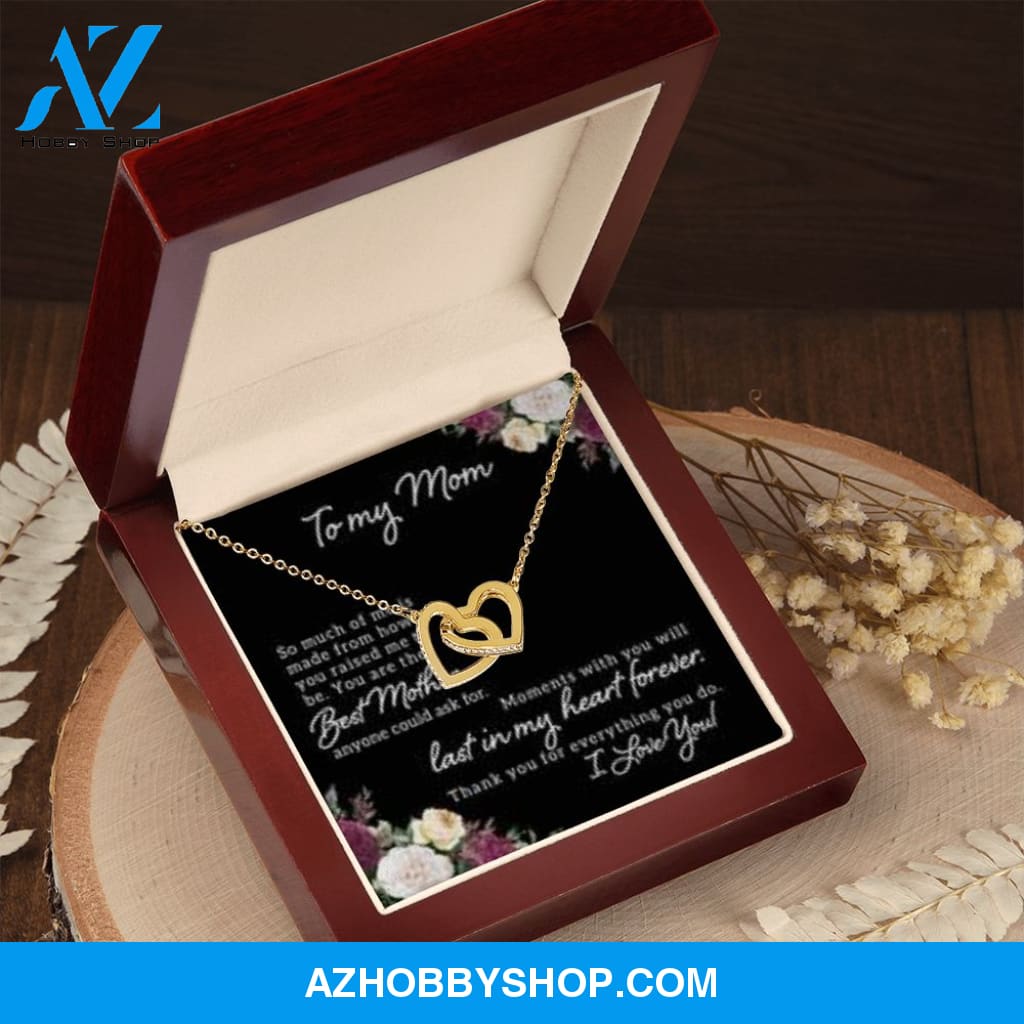 Interlocking Heart Necklace for Mom