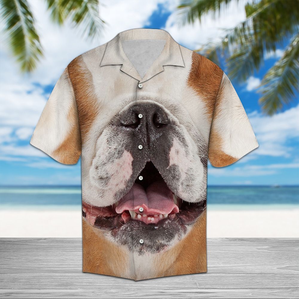 Hawaiian Shirt Funny Bulldog Hawai For Men Women