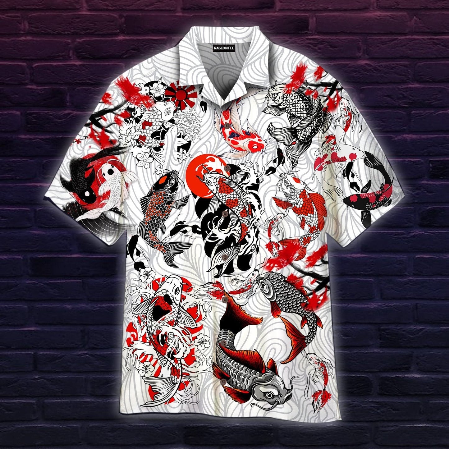 Japan Koi Fish Hawaiian Shirt For Men Women