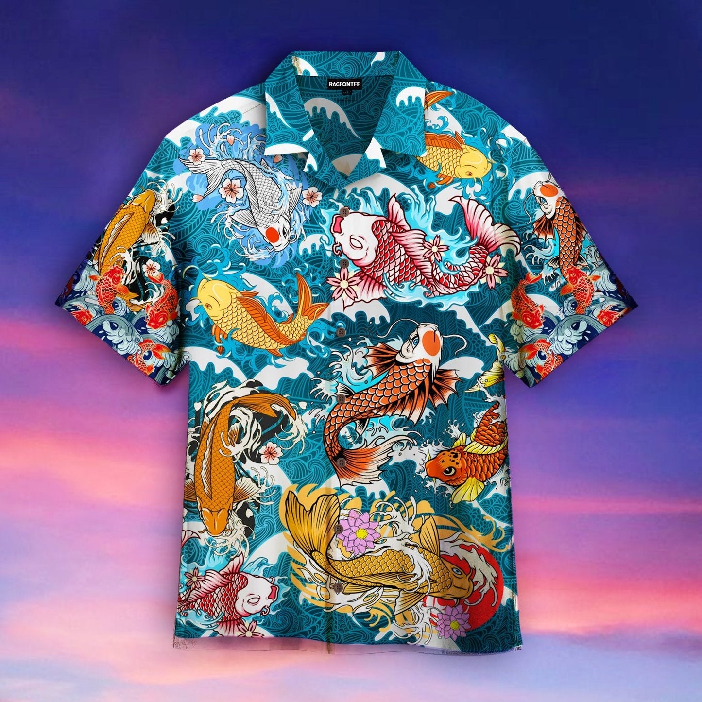 Koi Fish Hawaiian Shirt For Men Women