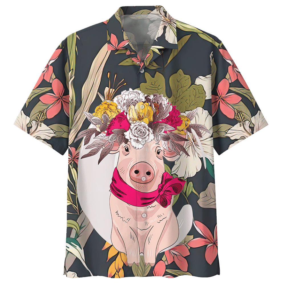 Pig Hawaiian Shirt Royal For Men Women