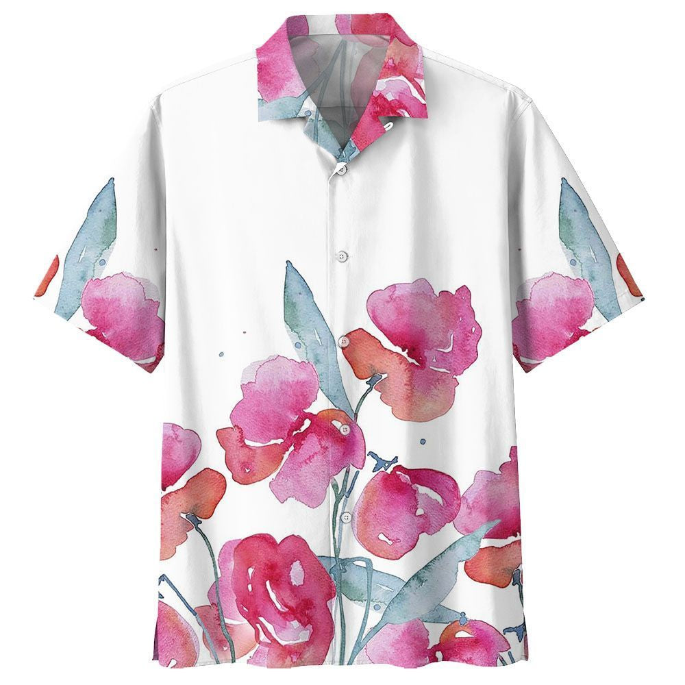 Rose Botanical Hawaiian Shirt For Men Women