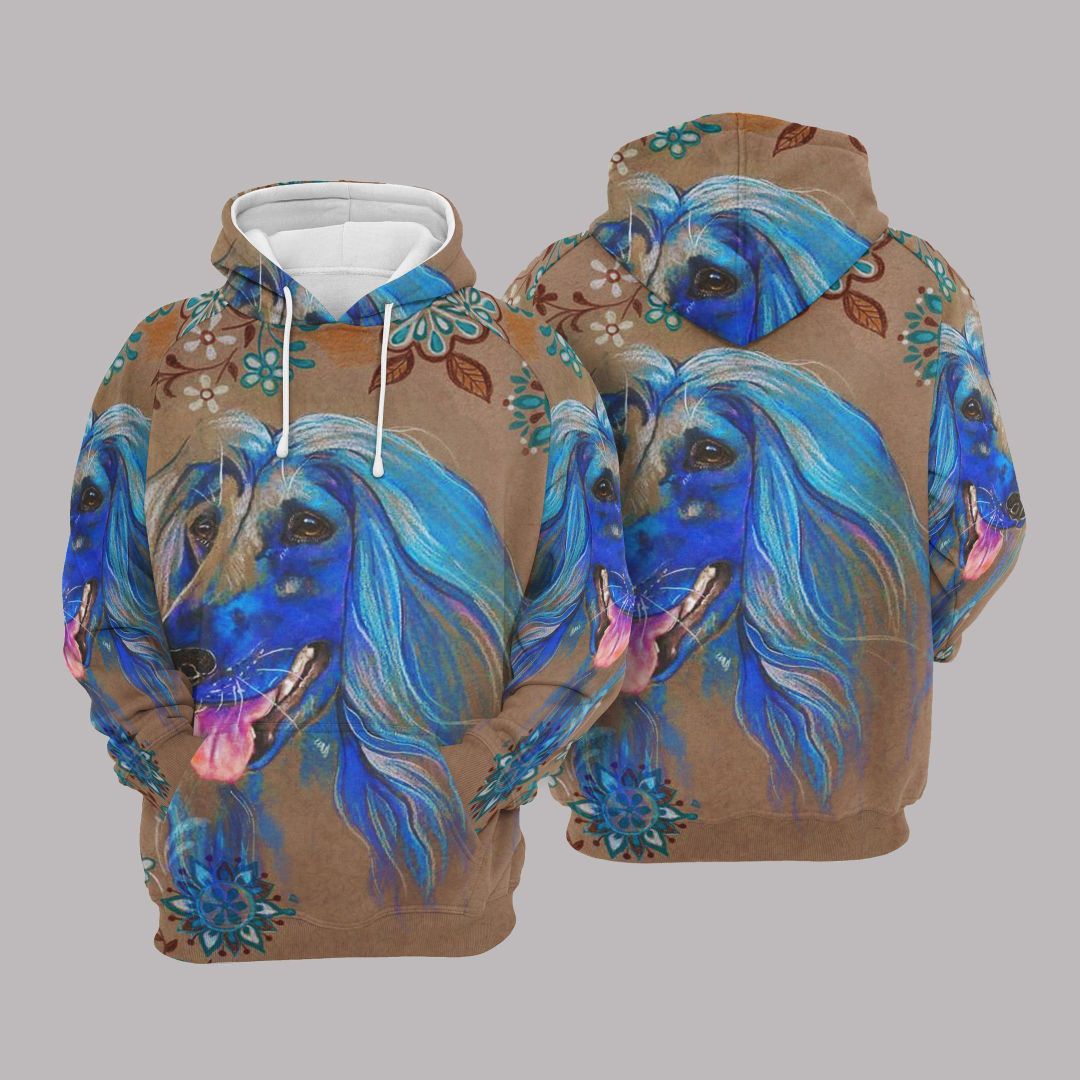 Afghan Hound Unisex 3D Hoodie All Over Print