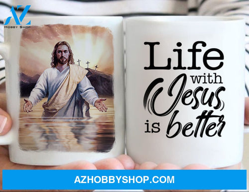Life with Jesus is better Jesus Mug