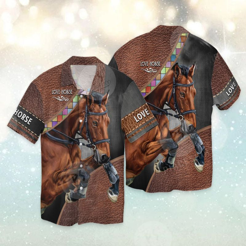Love Horse warrior For men And Women Graphic Print Short Sleeve