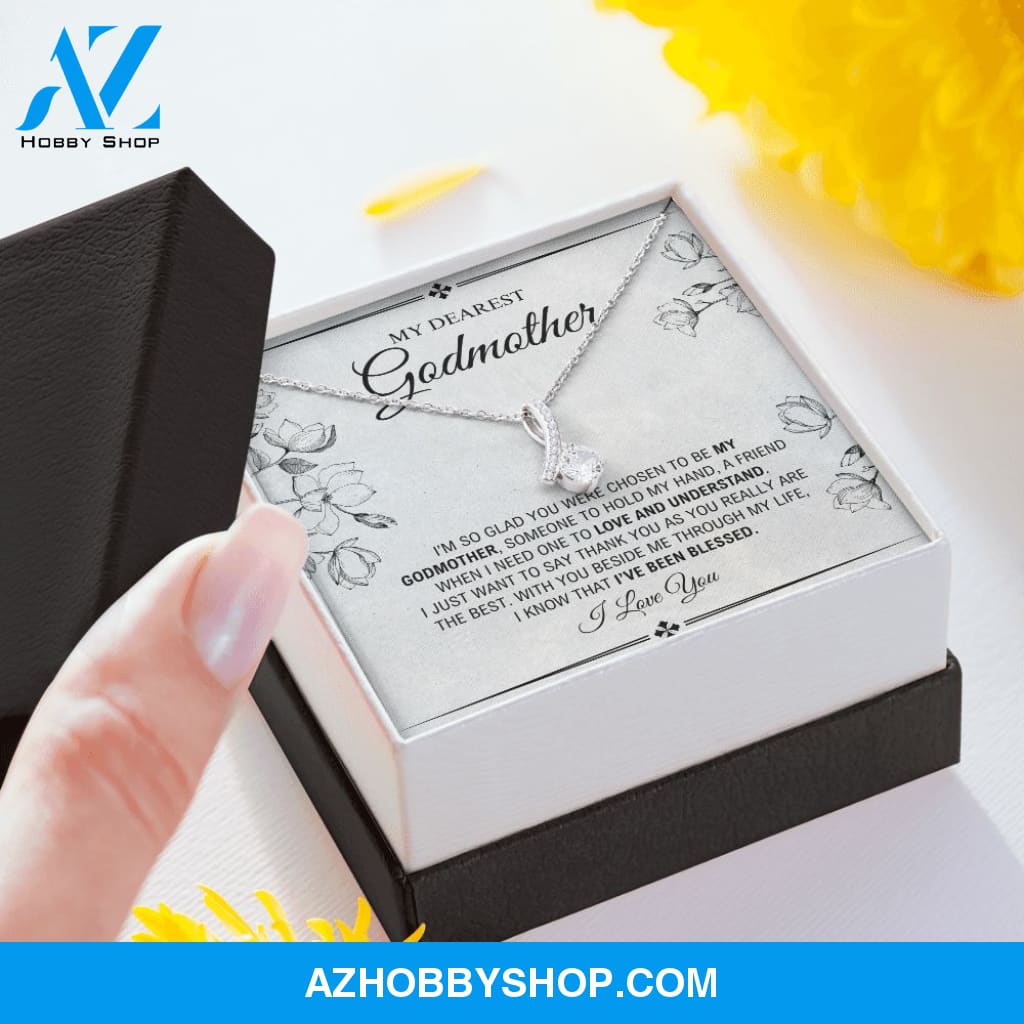 My Dearest Godmother - I've Been Blessed - Alluring Beauty Silver Necklace