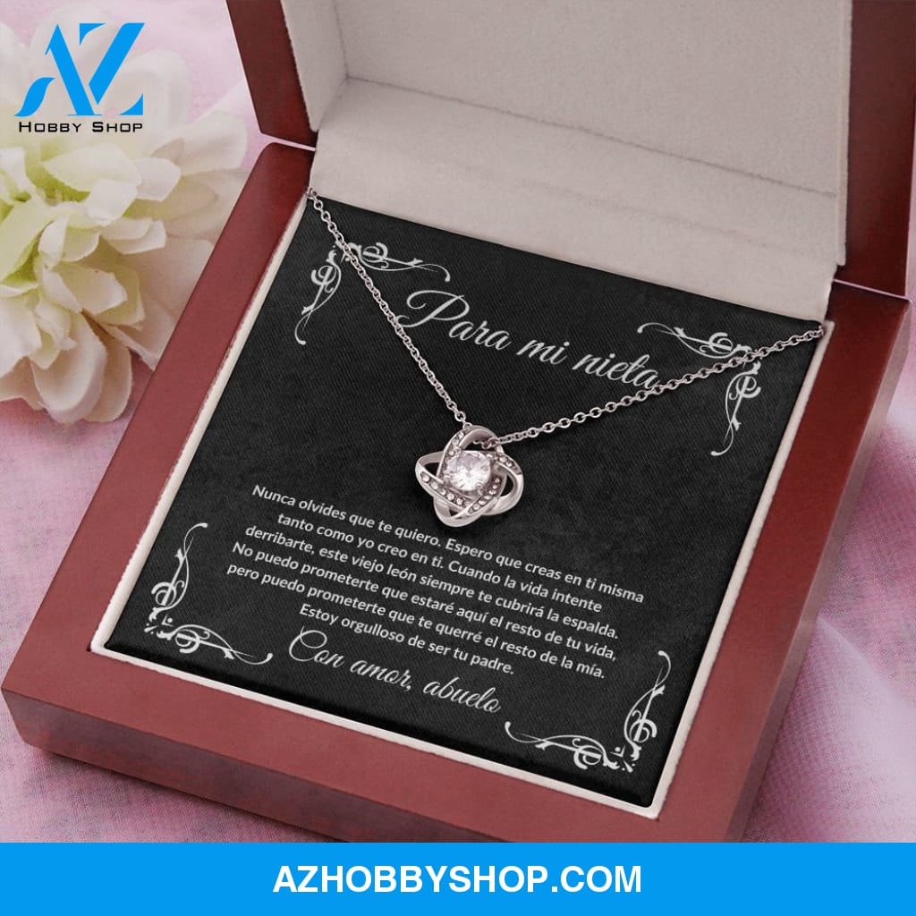 Para Mi Nieta - Love Knot Necklace