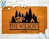 Personalize Camper Family Name Doormat US Trailer Front Door Doormat RV Decor Housewarming Gift Doormat