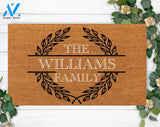 Personalized Family Name Doormat-Personalized Gift-Funny Outdoor Mat-Welcome Doormat-Last Name Doormat-Custom Dad Gift