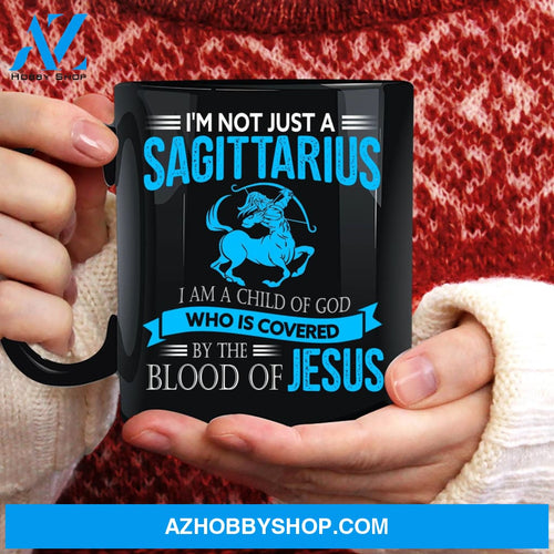 Sagittarius, I'm a child of God - Jesus, Zodiac signs Black Mug