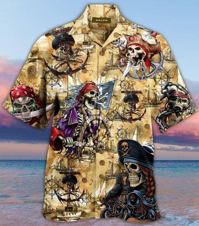 Skeleton pirates Print Short Sleeve