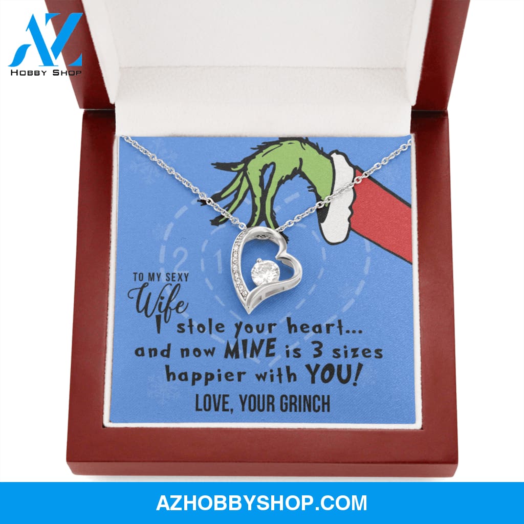 To My Sexy Wife, I Stole Your Heart, Heart Pendant Necklace