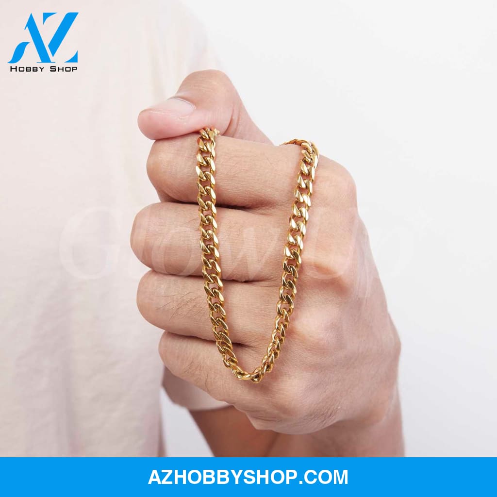 To my Son from Mom - Cuban Link Chain - Stand Tall
