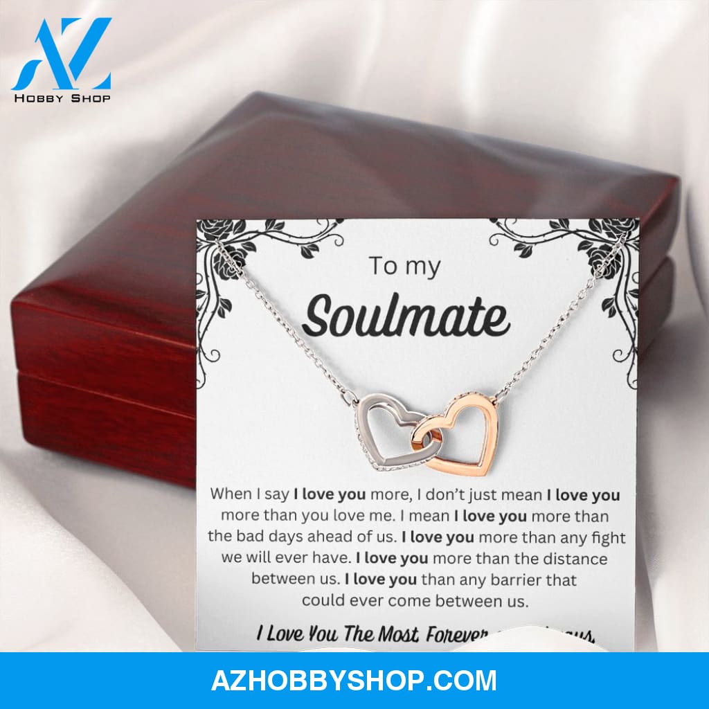 To My Soulmate - Interlocking Hearts
